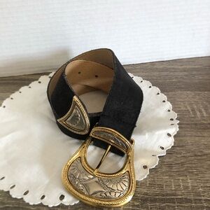 Vtg Vermillion Leather Belt